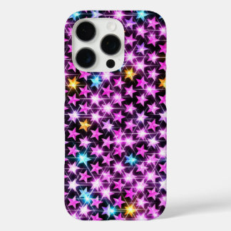 beautiful colourful purple shiny stars iPhone 16 pro case