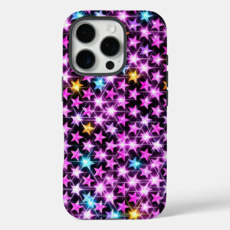 beautiful colourful purple shiny stars iPhone 16 pro case