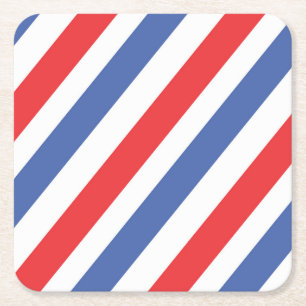 Beautiful Colourful Red, White & Blue Coaster Set