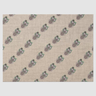 Beautiful Colourful Rustic Custom Owl Tissue Paper