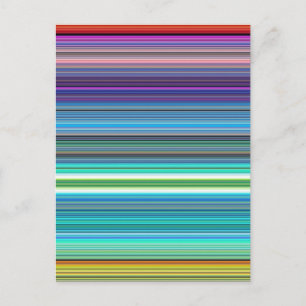 beautiful colourful stripes postcard