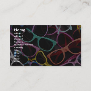 Beautiful Colourful sunglasses Business Card
