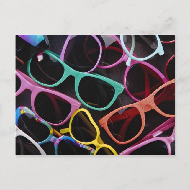 Beautiful Colourful sunglasses Postcard (Front)