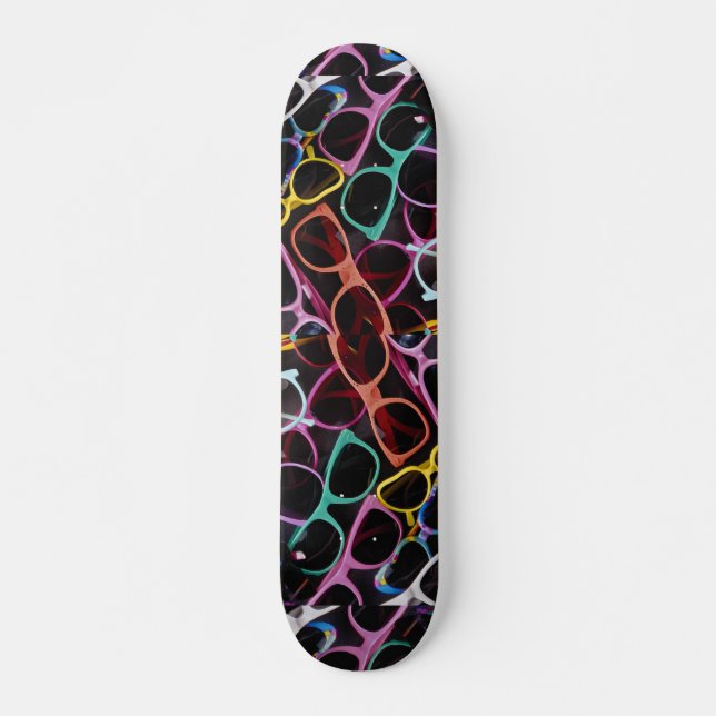Beautiful Colourful sunglasses Skateboard (Front)