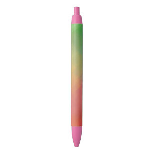 Beautiful Colourful Trendy Template Pink Red Orang Blue Ink Pen