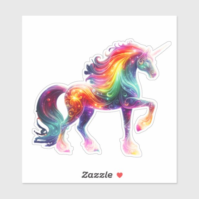 Beautiful Colourful Unicorn  (Sheet)