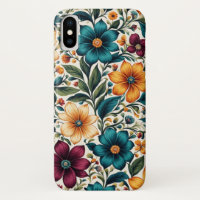 Beautiful Colourful Vibrant Spring Floral Pattern