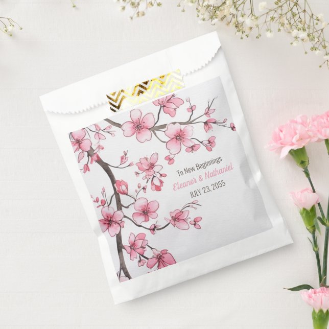 Beautiful Colourful Watercolor Floral Wedding Favo Favour Bags (Sealed)