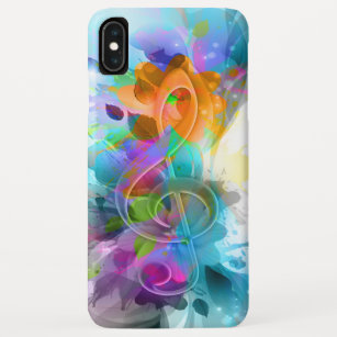 Beautiful Colourful Watercolor Splatter Music note Case-Mate iPhone Case
