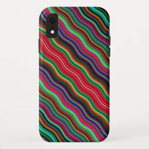 Beautiful Colourful Wavy Stripe Pattern Case-Mate iPhone Case