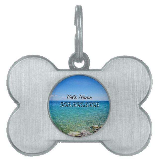 Beautiful Colours Of Lake Huron Pet ID Tag (Front)