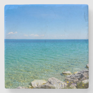 Beautiful Colours Of Lake Huron Stone Coaster