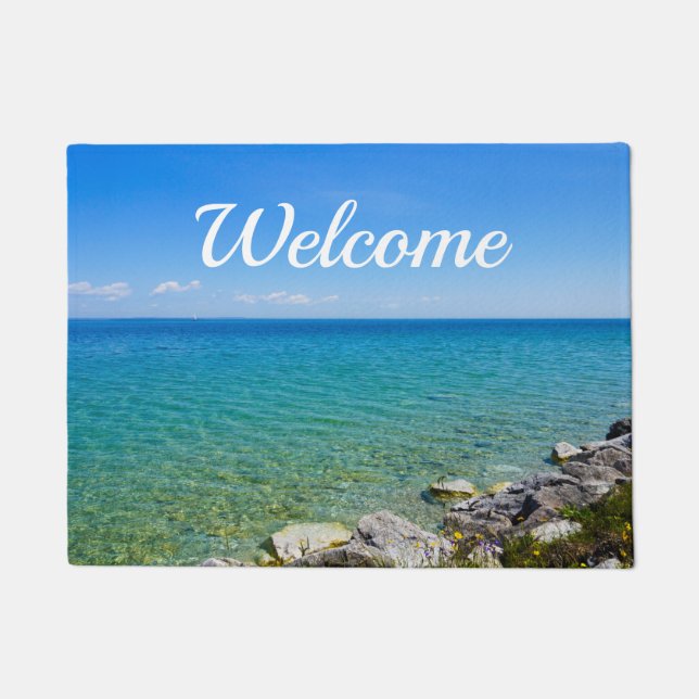 Beautiful Colours Of Lake Huron Welcome Doormat (Front)