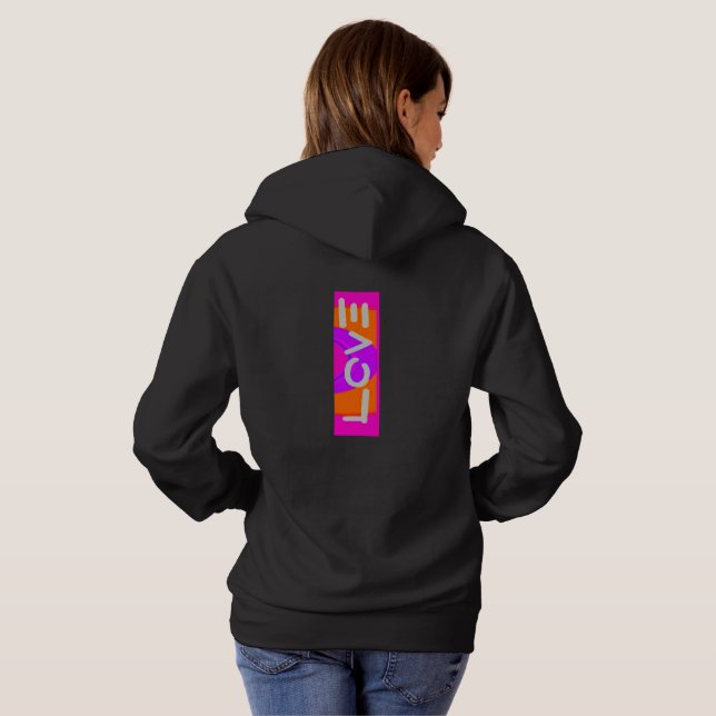 Beautiful Colours of Love Women's  Hoodie (Back Full)