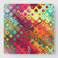 Beautiful cool abstract squares circles glass glow