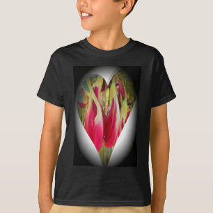 Beautiful cool Amazing Fresh Heart Floral Design T-Shirt