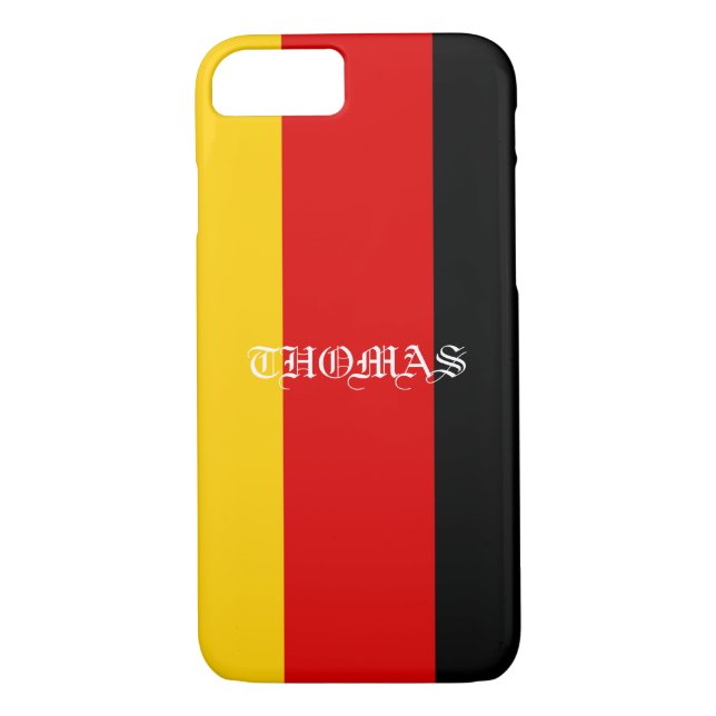 Beautiful Cool Patriotic Monogram Flag of Germany Case-Mate iPhone Case (Back)