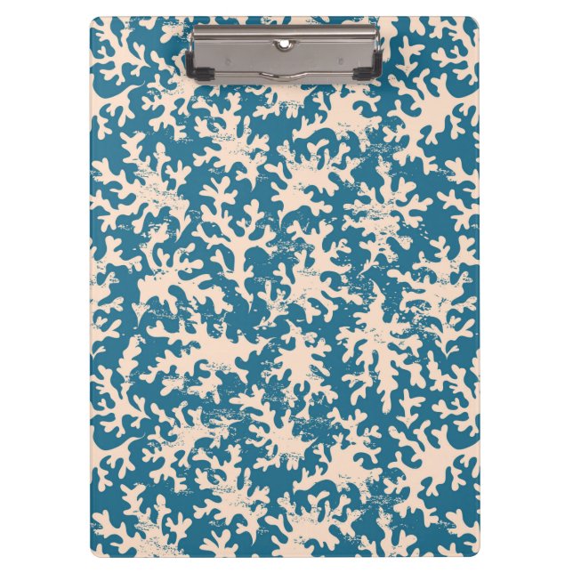 Beautiful Coral Pattern Clipboard (Front)