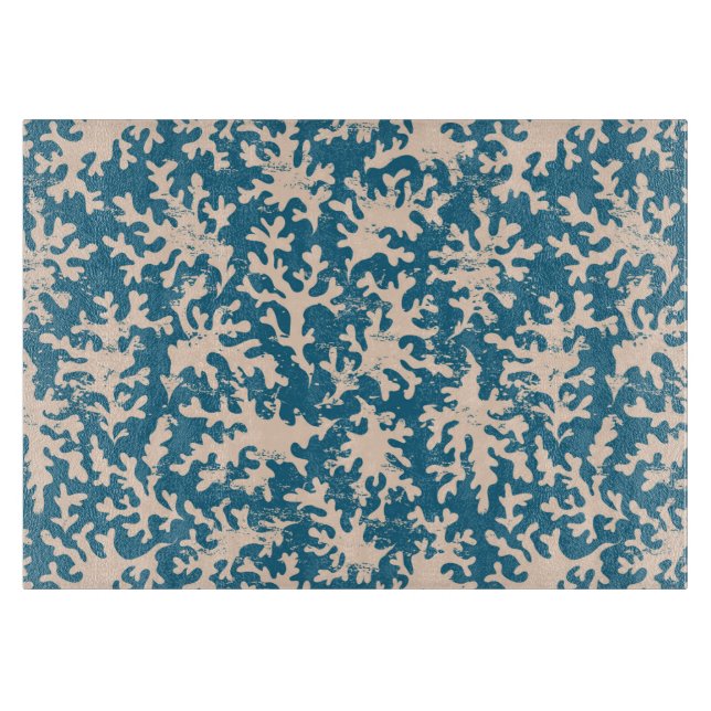 Beautiful Coral Pattern Cutting Board (Front)