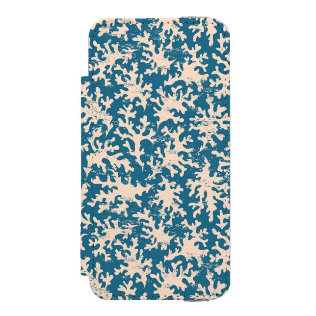 Beautiful Coral Pattern Incipio iPhone Wallet Case (Folio Front)