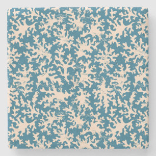 Beautiful Coral Pattern Stone Coaster