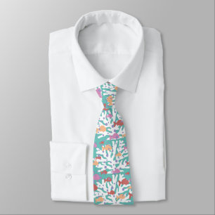 Beautiful Coral Seamless Pattern Neck Tie