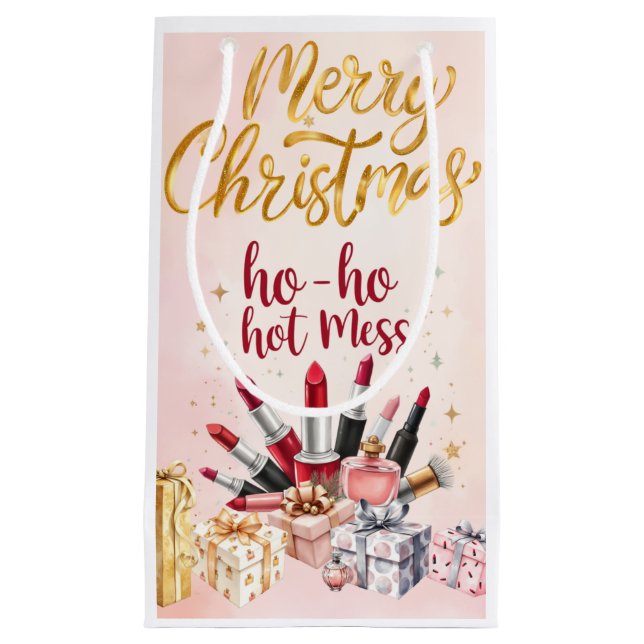 Beautiful Cosmetics inspired  Small Gift Bag (Front)