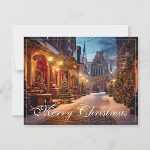 Beautiful Cosy Christmas Motif in Dreamy Old Tow