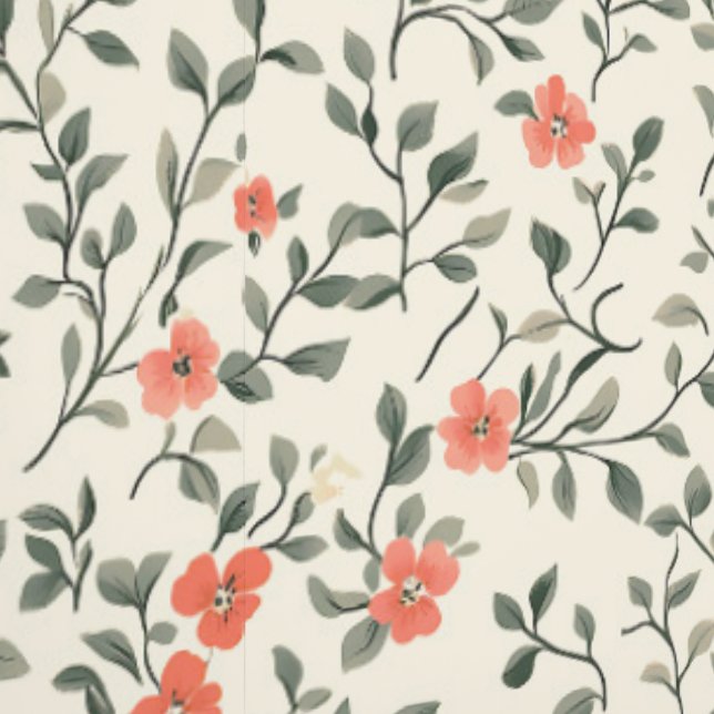 Beautiful Cottage Floral Wallpaper (Seam)