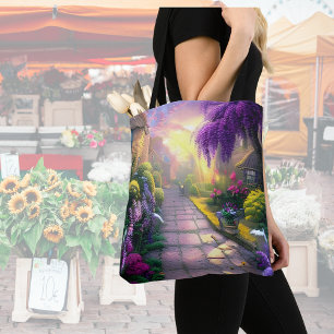 Beautiful Cottage Garden Path  Tote Bag