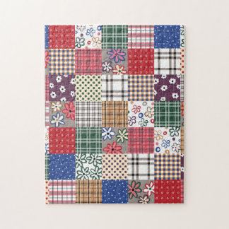 Beautiful Country Patchwork Quilt Jigsaw Puzzle