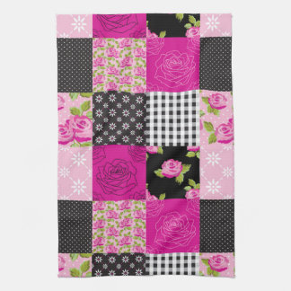 Beautiful Country Patchwork Quilt Tea Towel
