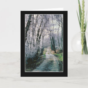 Beautiful Country Path - The Road Not Taken Card