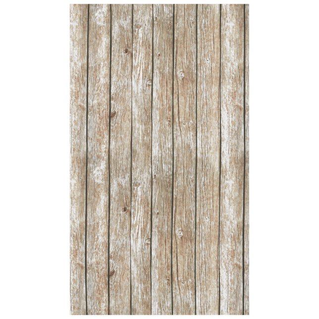 Beautiful Country Shabby Chic Rustic Wood Tablecloth (Front)