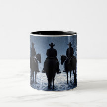 Beautiful Country Western Cowboys Christmas Night