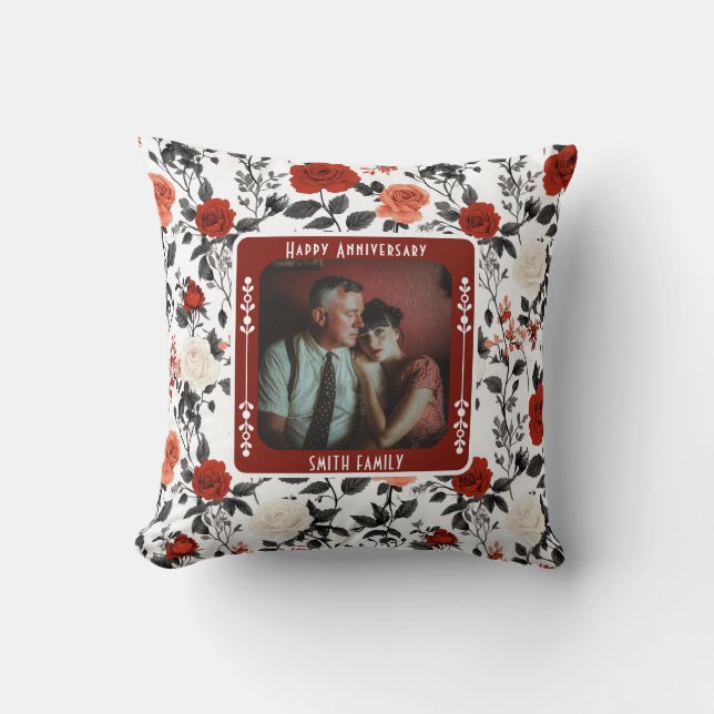 Beautiful Couple Golden Anniversary  Throw Pillow  (Front)