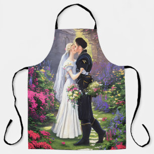 Beautiful Couple in The Park Apron
