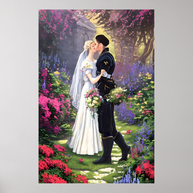 Beautiful Couple in The Park Poster (Front)