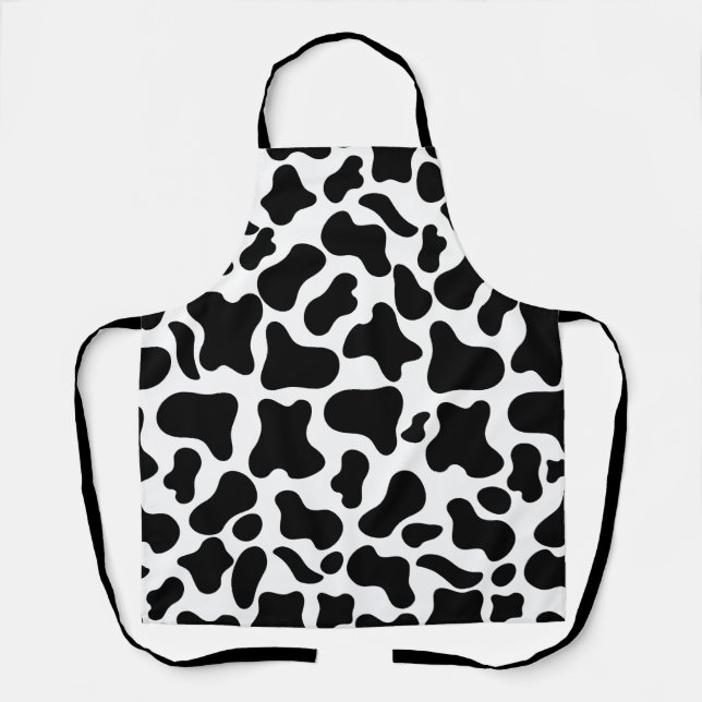 Beautiful cow pattern  apron (Front)