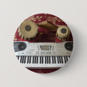 Beautiful Creative Corner: Musical Tapestry 6 Cm Round Badge