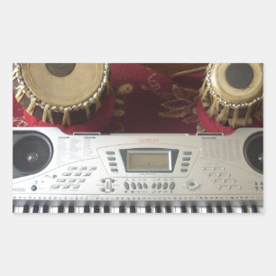 Beautiful Creative Corner: Musical Tapestry Rectangular Sticker