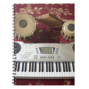 Beautiful Creative Corner: Musical Tapestry Spiral Notebook