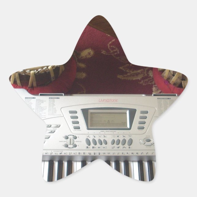 Beautiful Creative Corner: Musical Tapestry Star Sticker (Front)