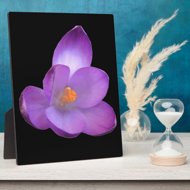 Beautiful Crocus Plaque (Side)