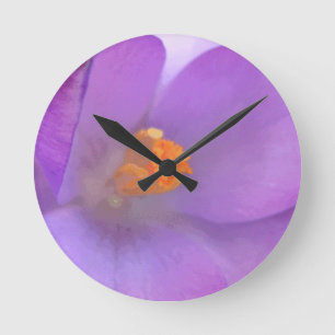 Beautiful Crocus Wall Clock