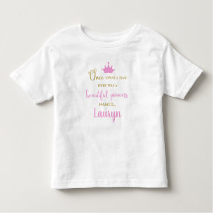 Beautiful Crown Princess Personalised Name Toddler T-Shirt