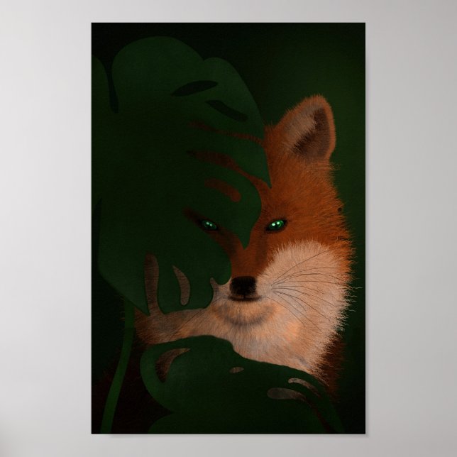 Beautiful Cunning Fox Poster (Front)