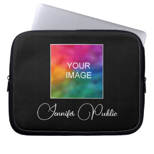 Beautiful Custom Text Name Image Colour Template Laptop Sleeve