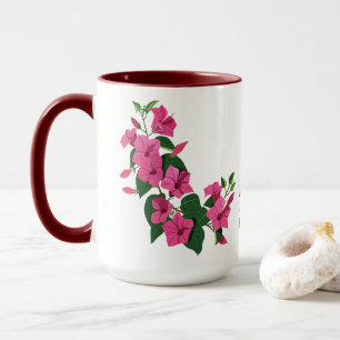 Beautiful Customised Floral Magic Mug