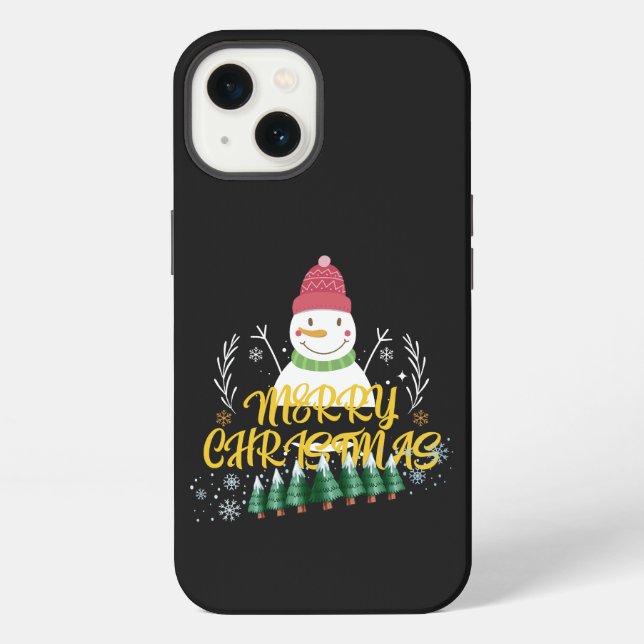 Beautiful cute christmas design iPhone case (Back)